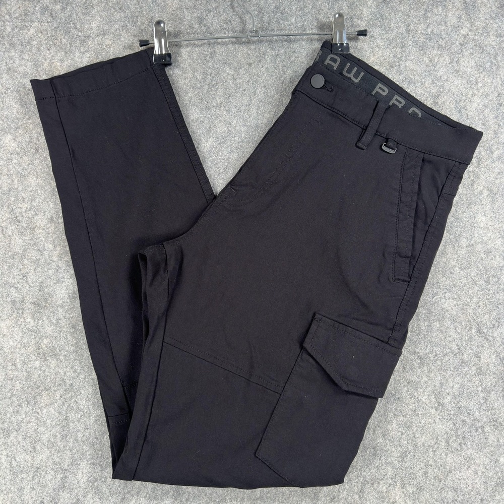 Projek Raw Pants Mens 36x29 Black Classic Fit Stretch Cargo Hiking Travel Casual